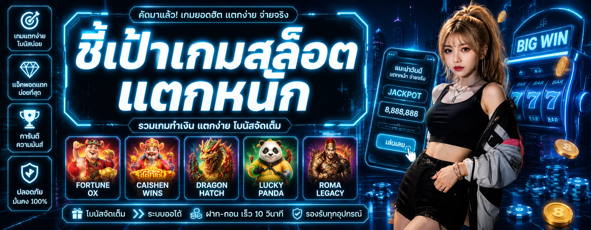 หน้ารวมเกมสล็อตออนไลน์ทุกค่ายบน AUTOBG168